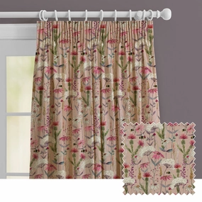 Hermione Printed Made to Measure Curtains Blushbedding sets ,throw blankets 