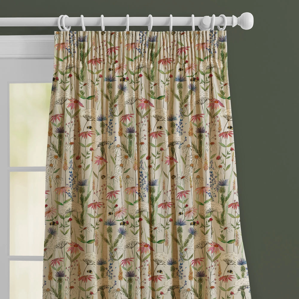 Hermione Printed Made to Measure Curtains Linen