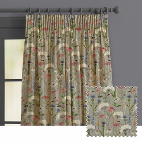 Hermione Printed Made to Measure Curtains Silverbedding sets ,throw blankets 