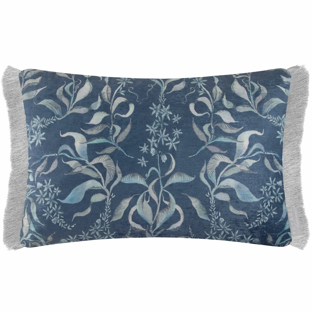 Hettie Printed Ruche Fringe Cushion Atlas