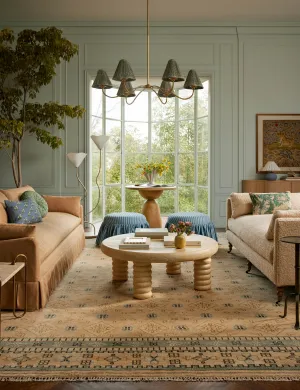 Hirsh Hand-Knotted Wool Rugmodern color block patchwork rug