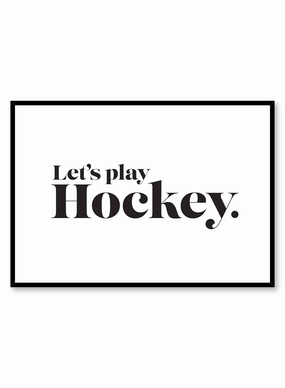 Hockey Time, Posterpop culture themed posters