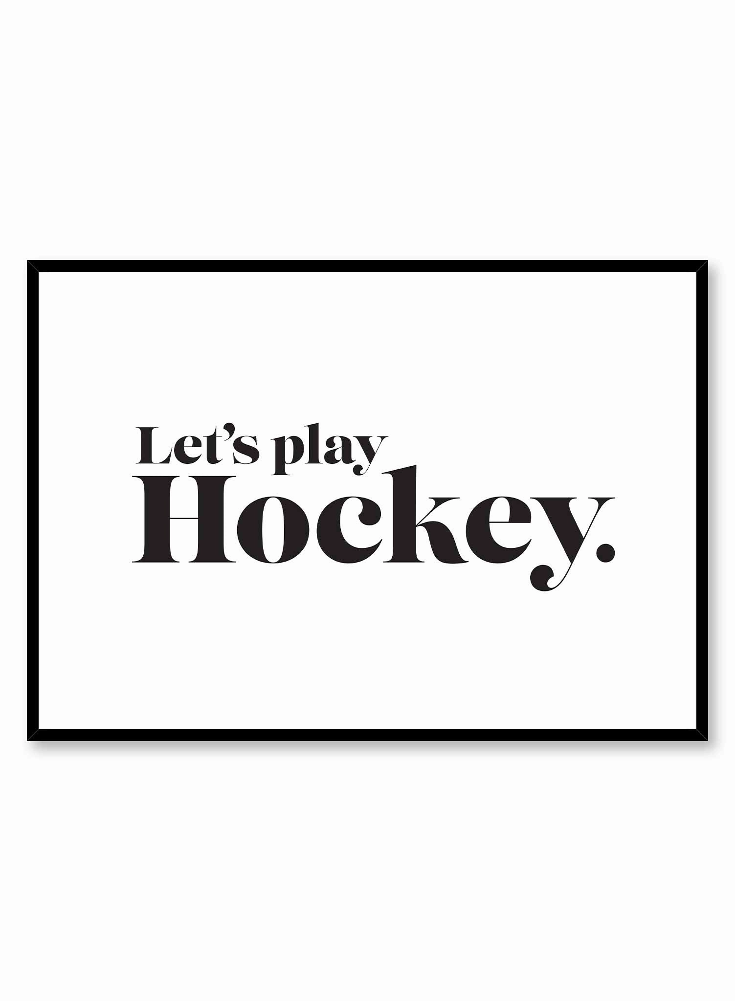 Hockey Time, Posterpop culture themed posters