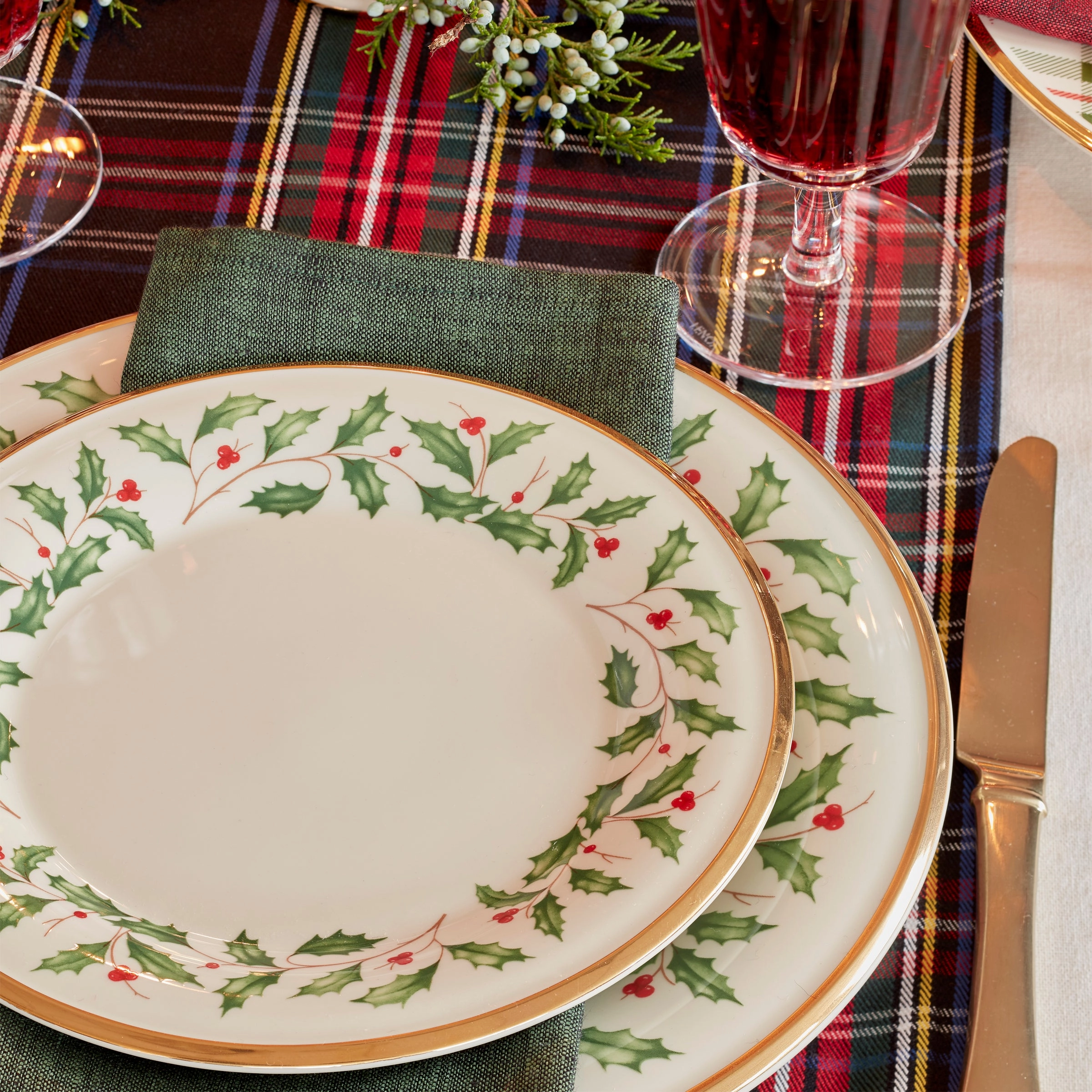 Holiday 6-Piece Dinner Plate Set