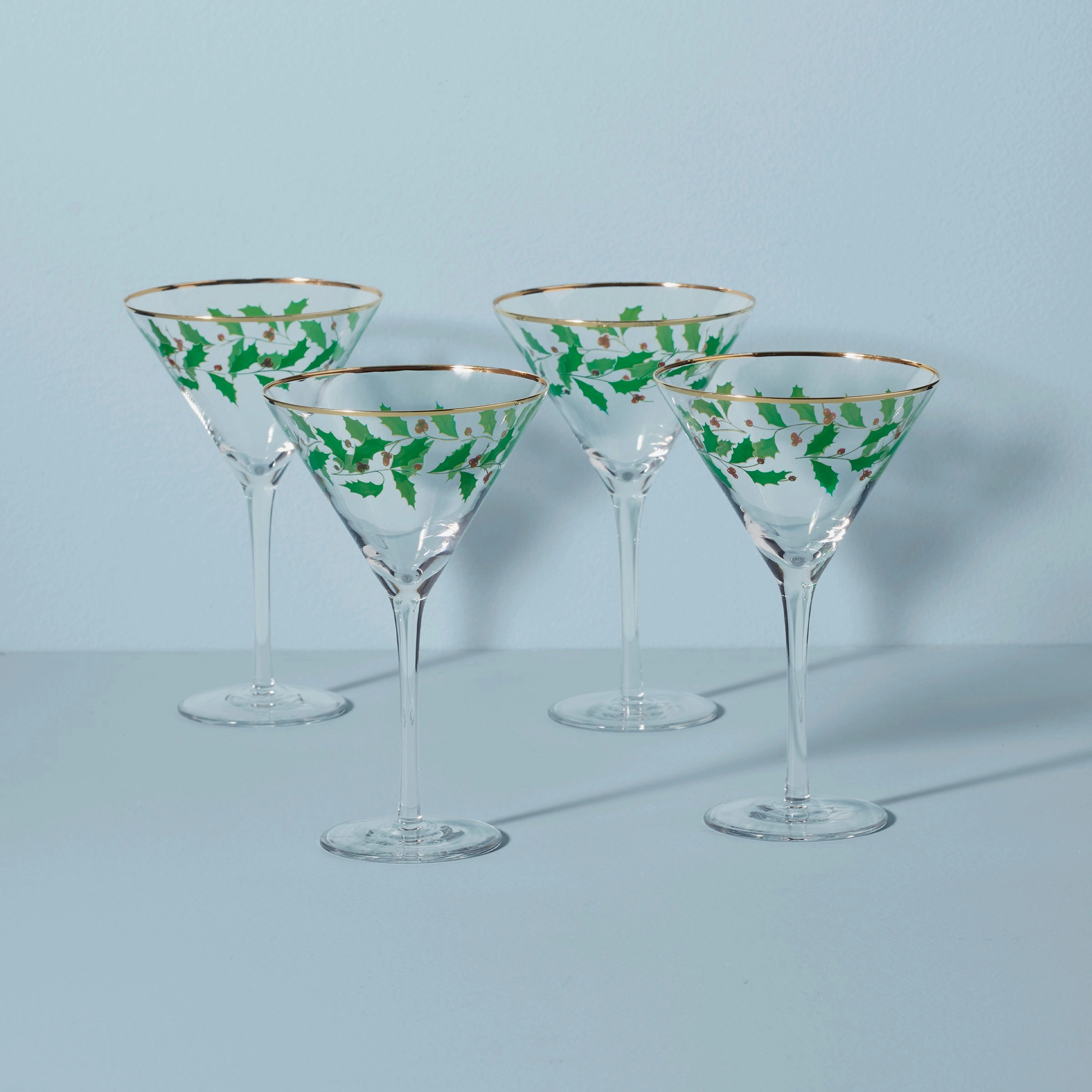 Holiday Martini Glasses - Set Of 4