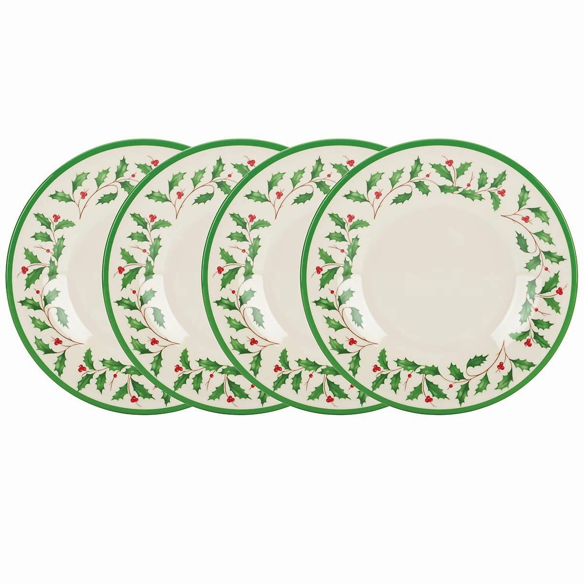 Holiday Melamine Accent Plates - Set of 4
