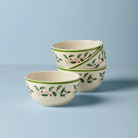 Holiday Melamine All-Purpose Bowls - Set of 4modern kitchen decor ,kitchen dinner set ,dinnerware 