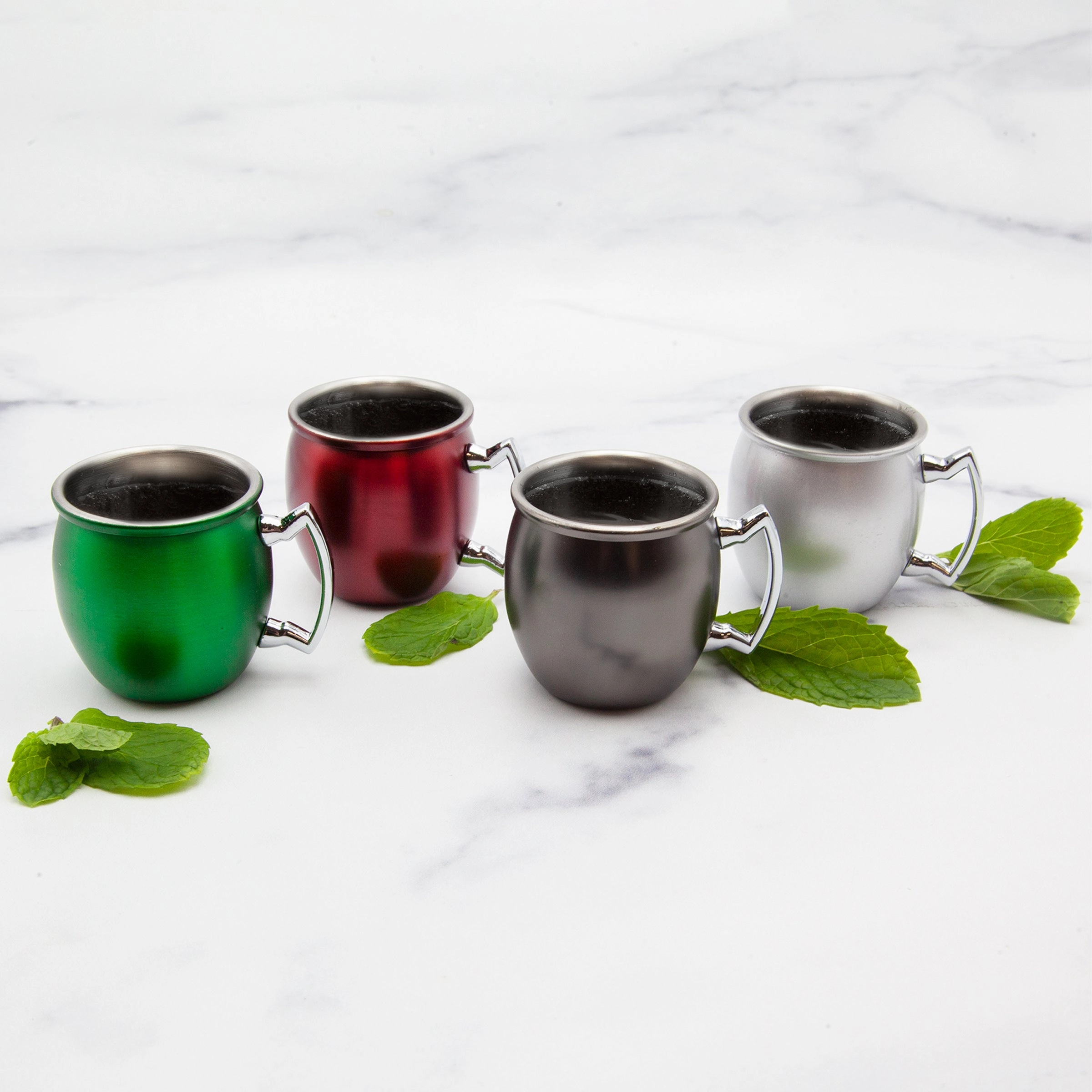 Holiday Mini Mule Mug Shot Glasses - Set Of 4