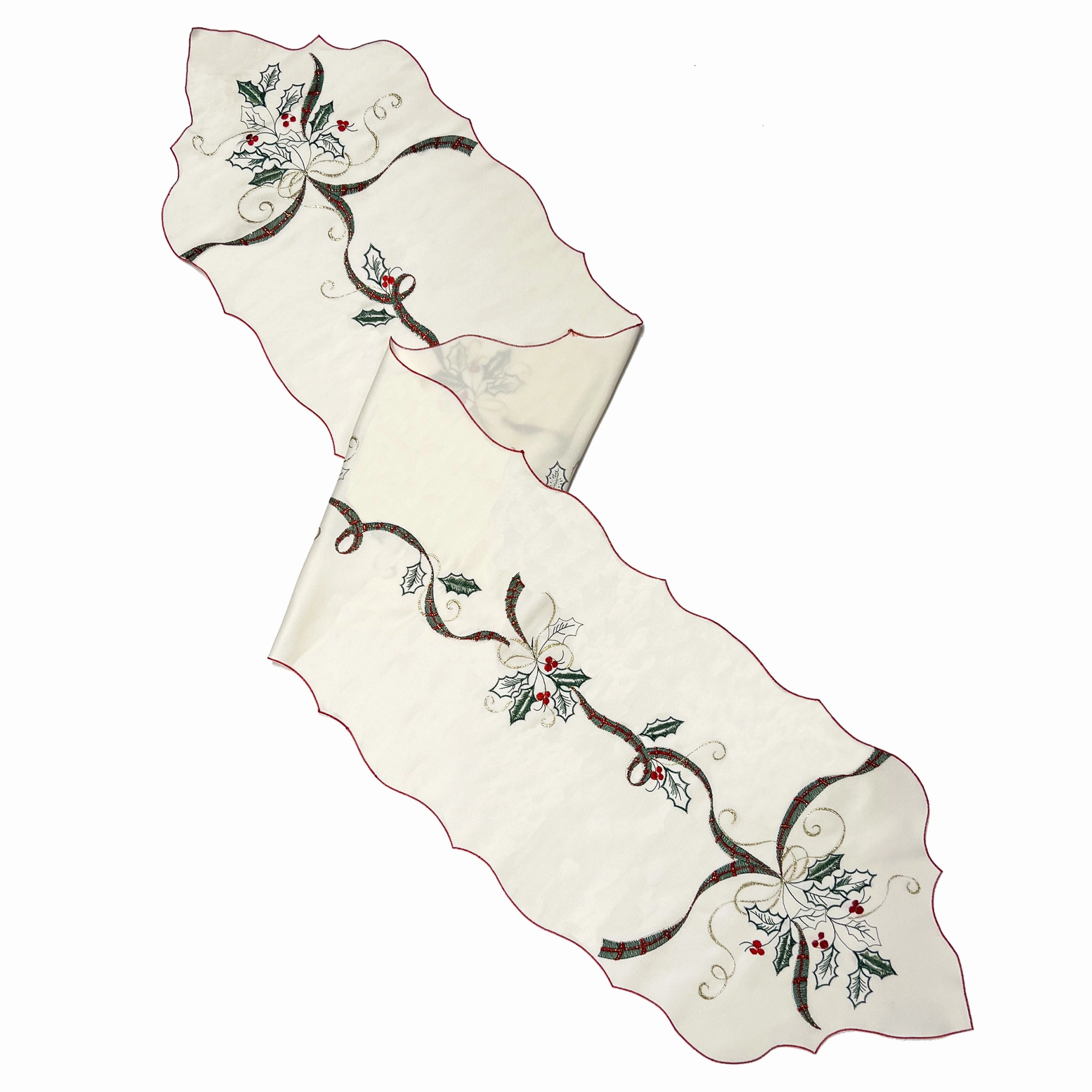 Holiday Nouveau Holly & Berries 14X72 Table Runnerhome decor ,wall decor 