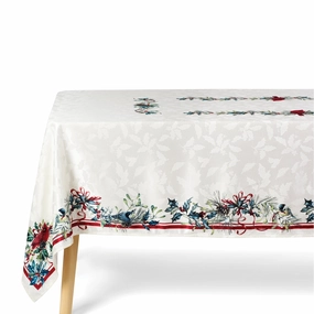 Holiday Winter Greetings 60X102 Tableclothmodern kitchen decor ,kitchen dinner set ,dinnerware 