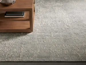 Holland Hand-Knotted Rug in Greymodern color block patchwork rug