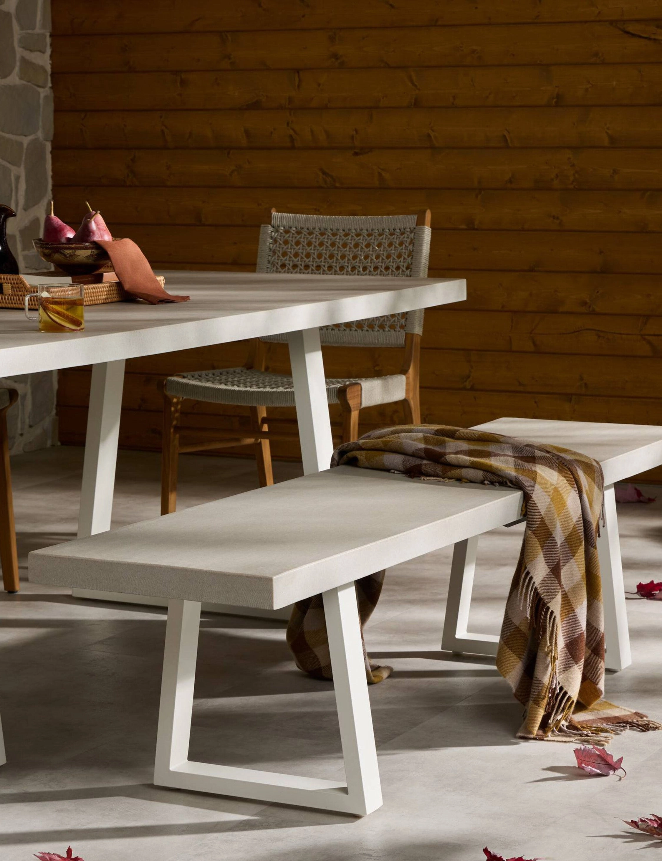 Hollis Indoor / Outdoor Dining Bench