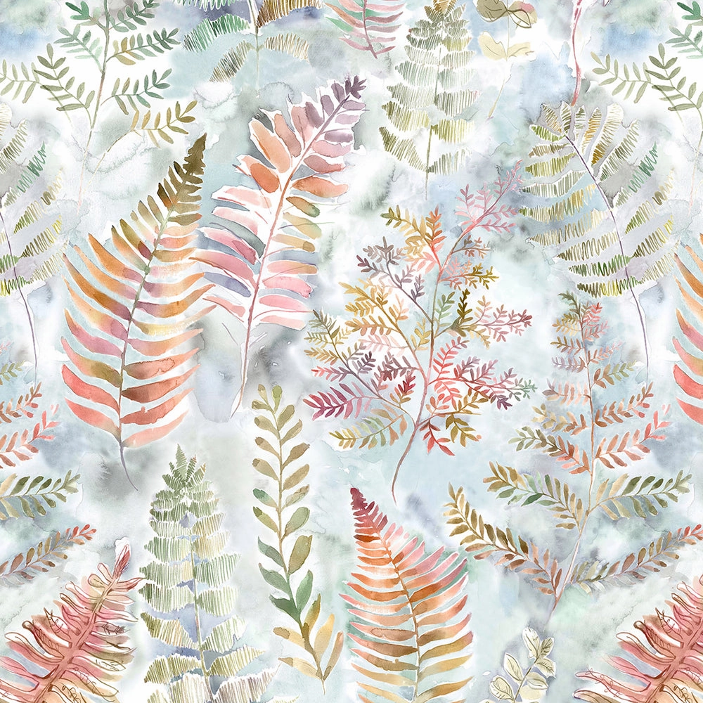 Honister Printed Made to Measure Curtains Russett