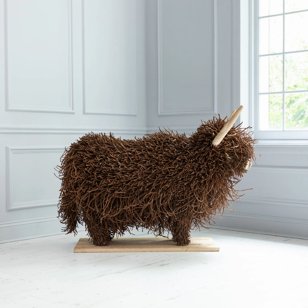 Howard Hand Crafted Wooden Sculpture Brown