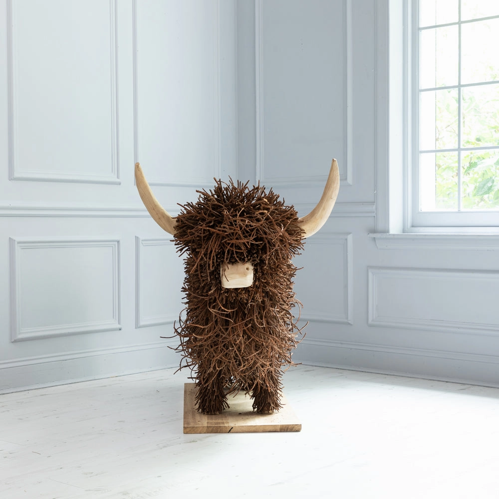 Howard Hand Crafted Wooden Sculpture Brown