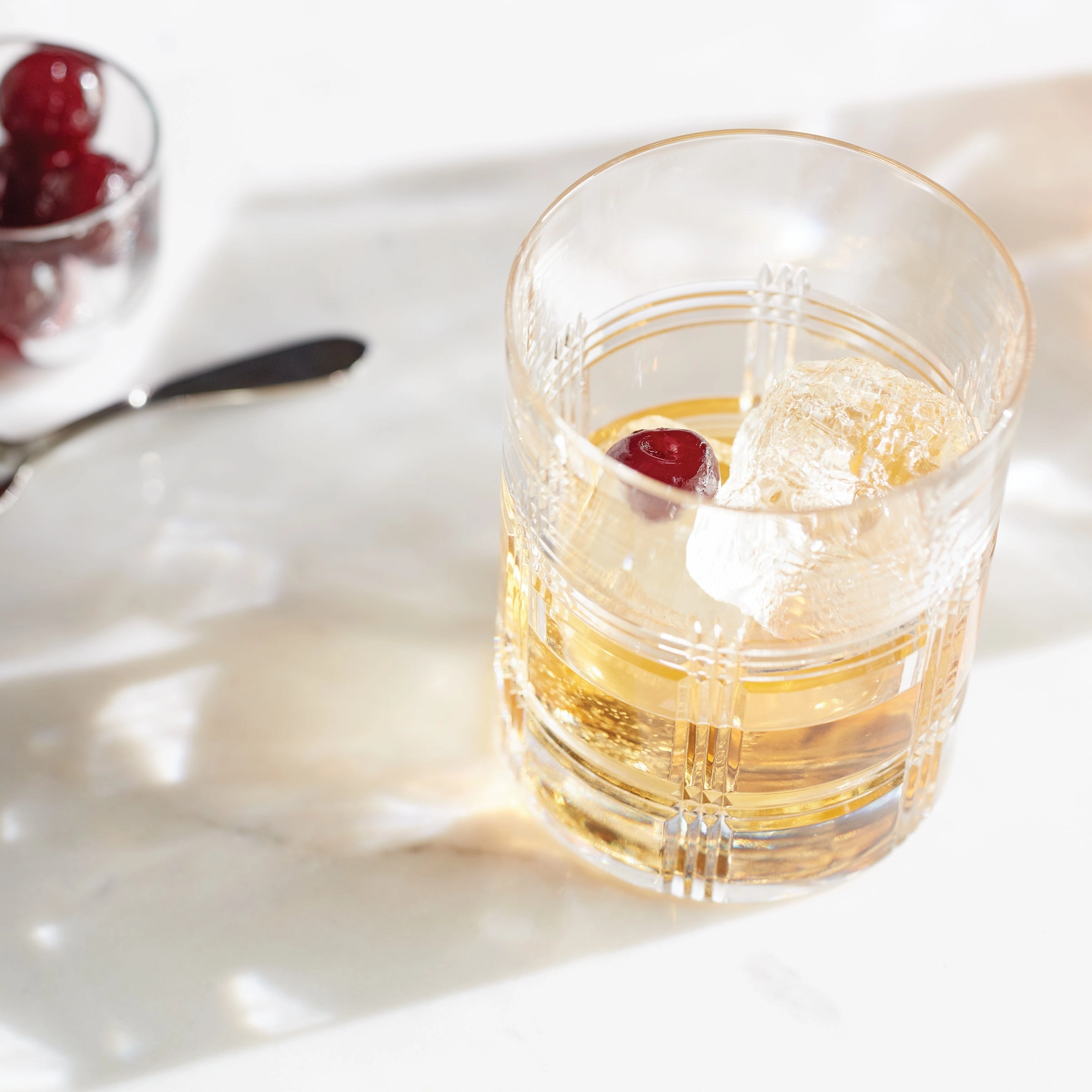 Hudson Crystal Double Old Fashion Glasses - Set Of 4