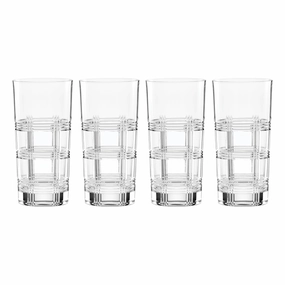 Hudson Crystal Highball Glasses - Set Of 4glass cups ,personalized mugs 
