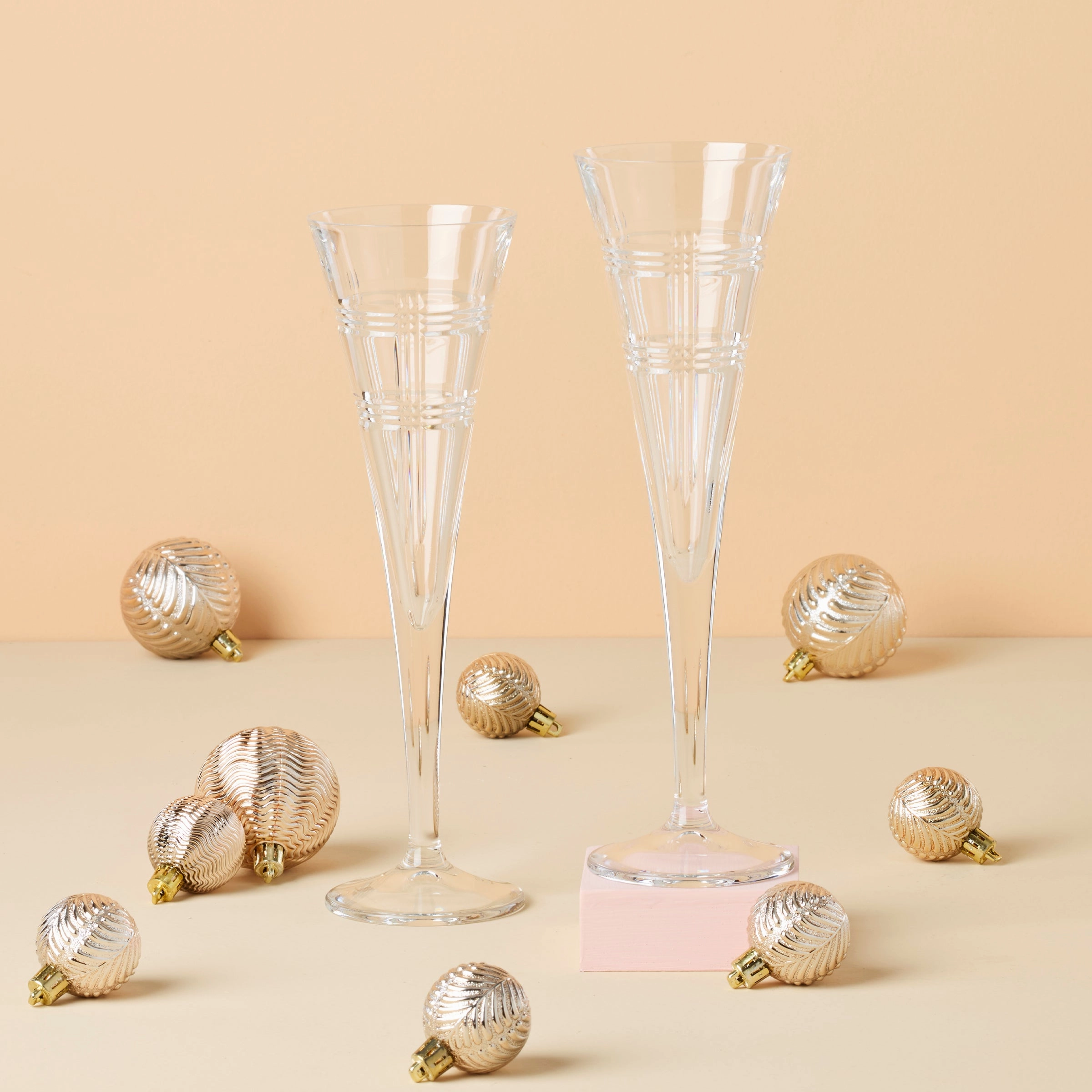 Hudson Toasting Flutes - Set Of 2