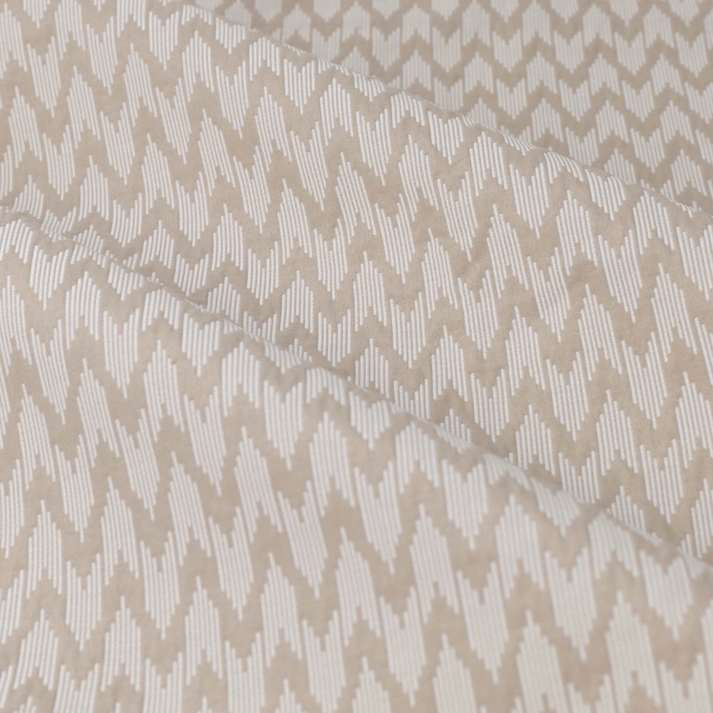 Hutton Jacquard Pencil Pleat Curtains Linen