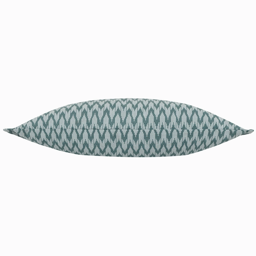 Hutton Woven Jacquard Cushion Blue