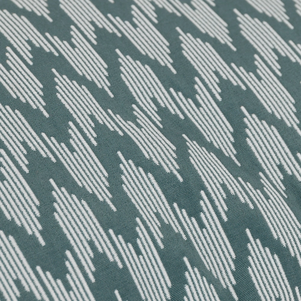 Hutton Woven Jacquard Cushion Blue