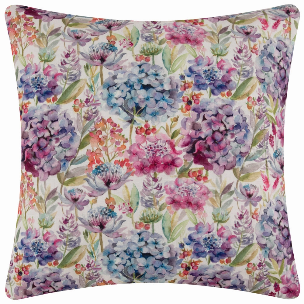 Hydrangea Outdoor Cushion Purple