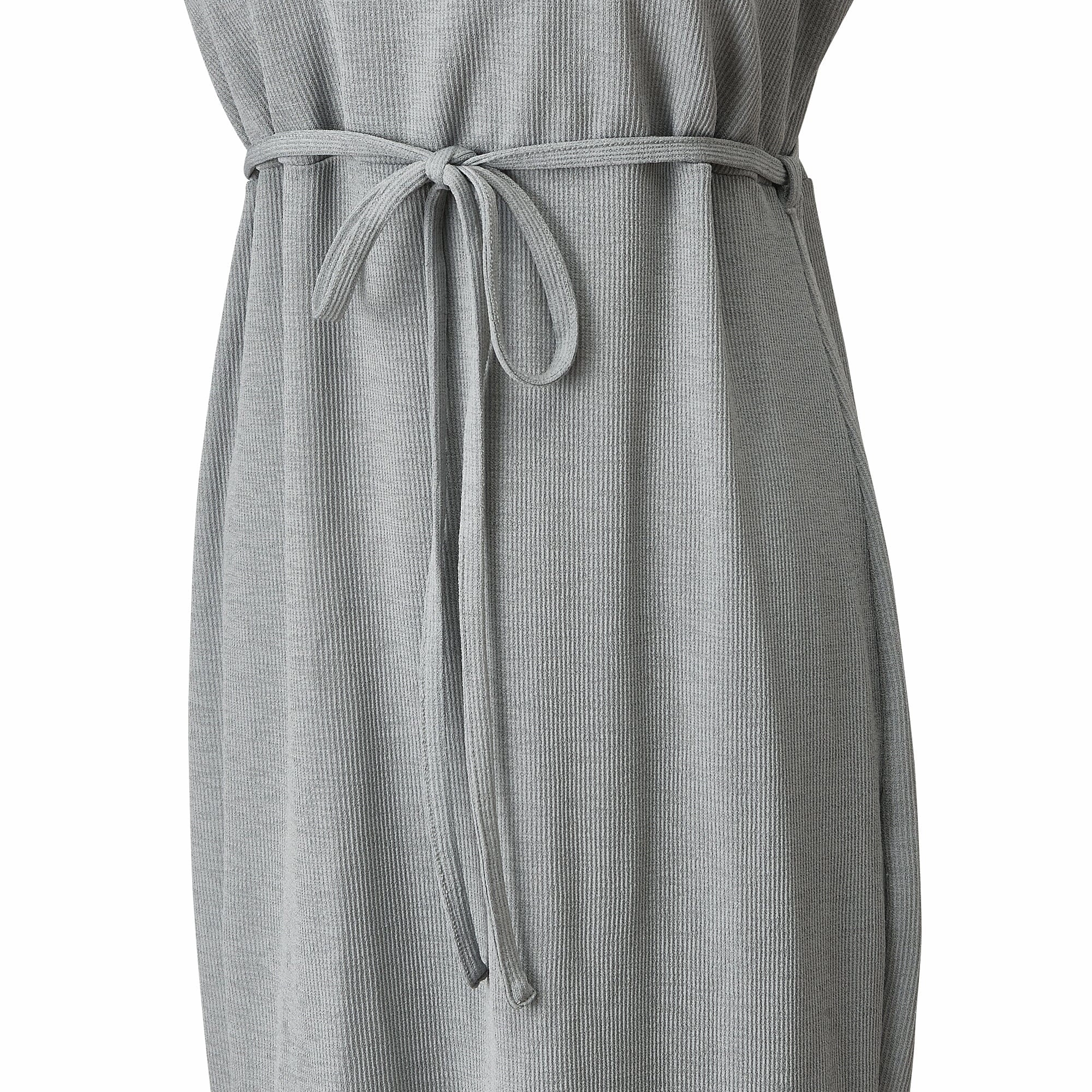 Ice Touch Rib Dress With Cup Gray