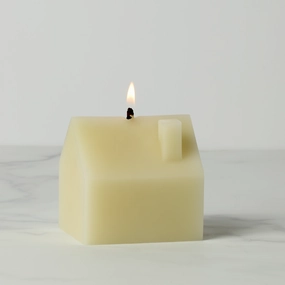 Iconic Small House Candle - Creamafternoon tea dessert tray