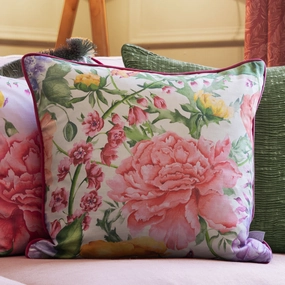 Idalia Printed Piped Cushion Fuchsiabedding sets ,throw blankets 