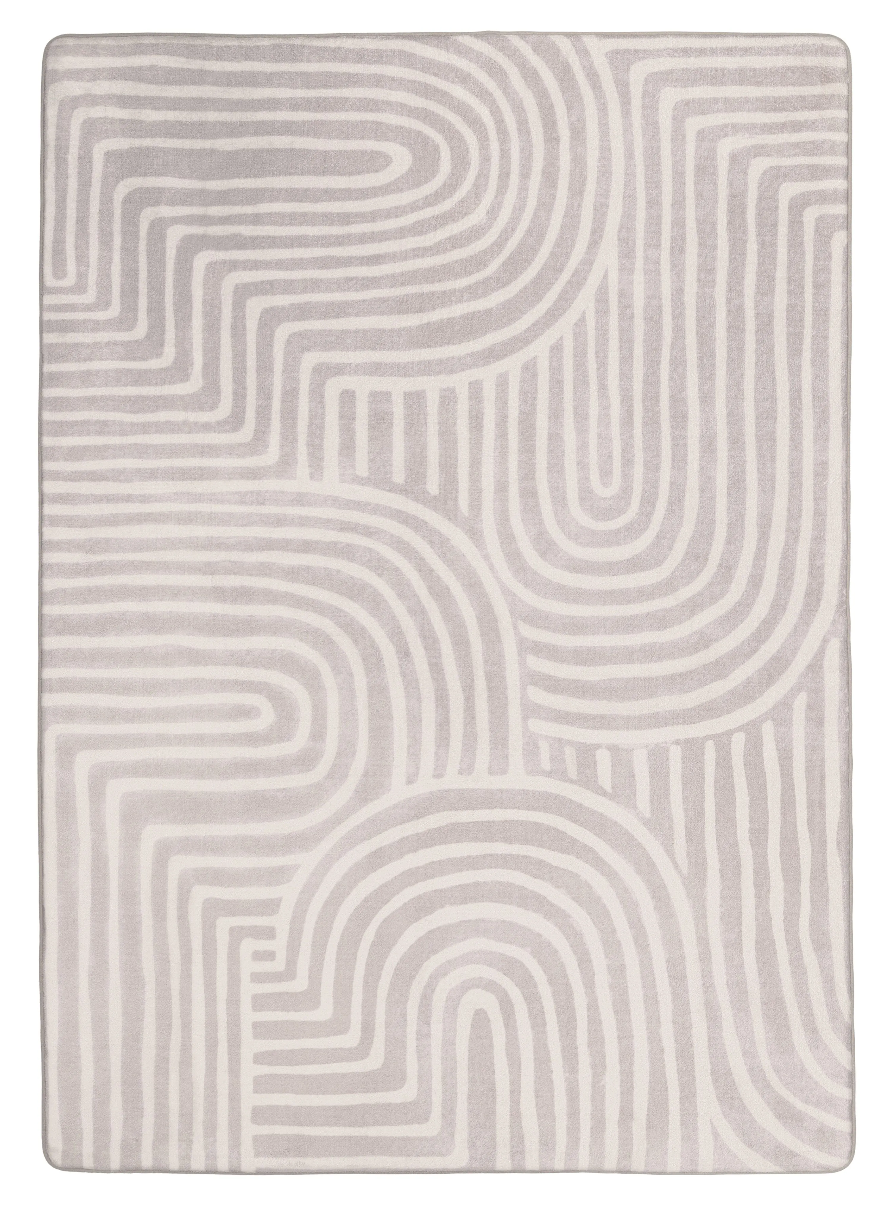 Idra Neutral Abstract Rollie Pollie Playmatmodern color block patchwork rug