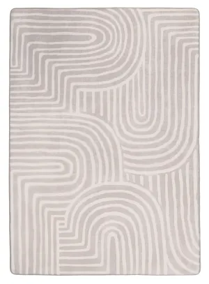 Idra Neutral Abstract Rollie Pollie Playmatmodern color block patchwork rug