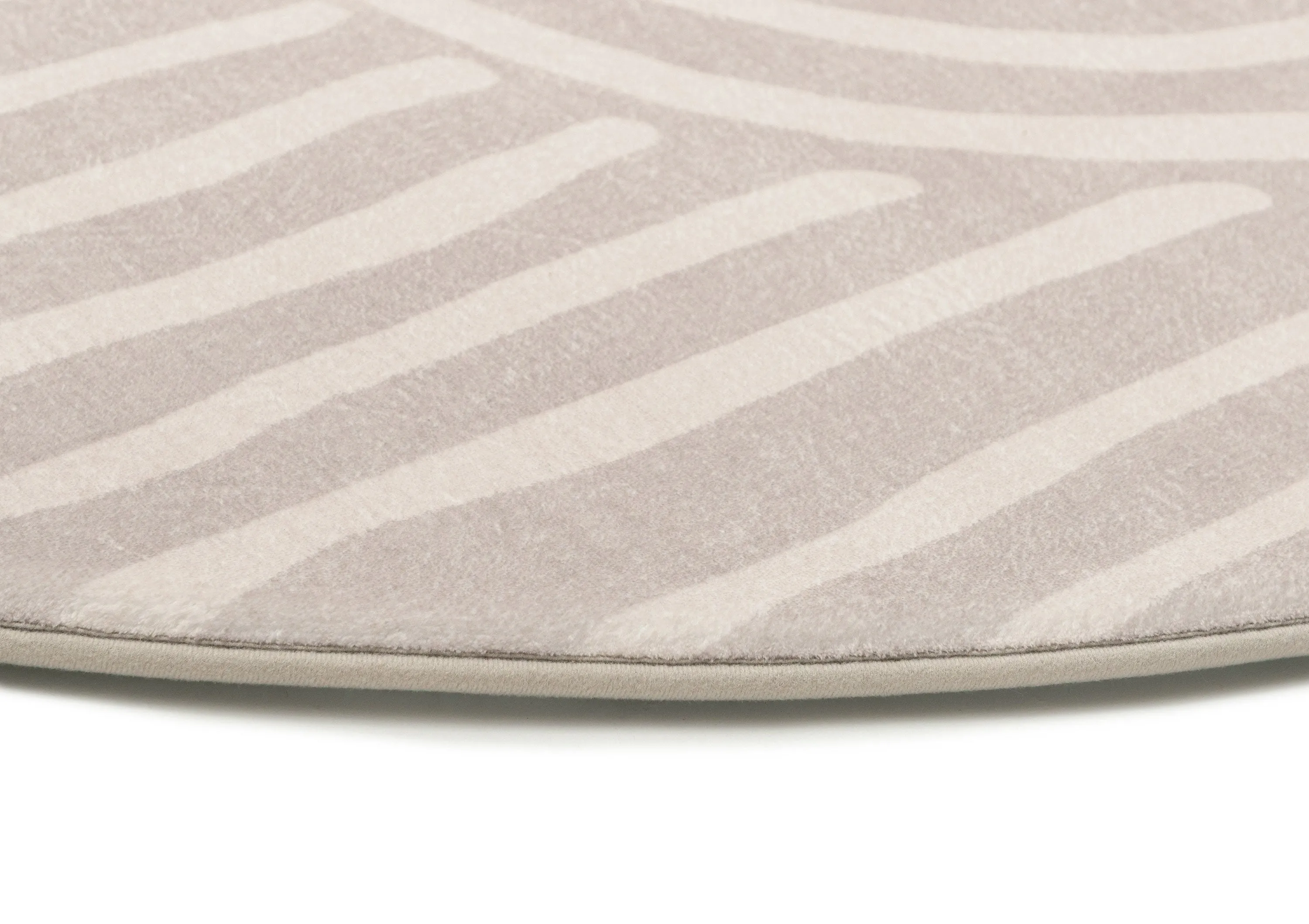 Idra Neutral Abstract Rollie Pollie Round Playmat