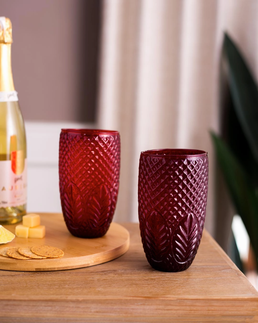 Idra Balloton Tumbler Glass - Set of 2modern kitchen decor ,kitchen dinner set ,dinnerware 