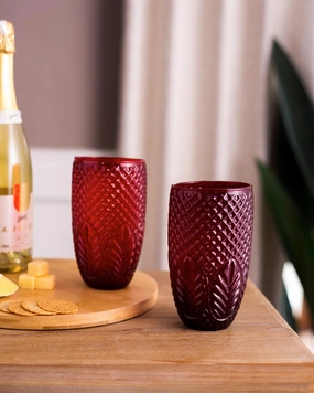 Idra Balloton Tumbler Glass - Set of 2modern kitchen decor ,kitchen dinner set ,dinnerware 