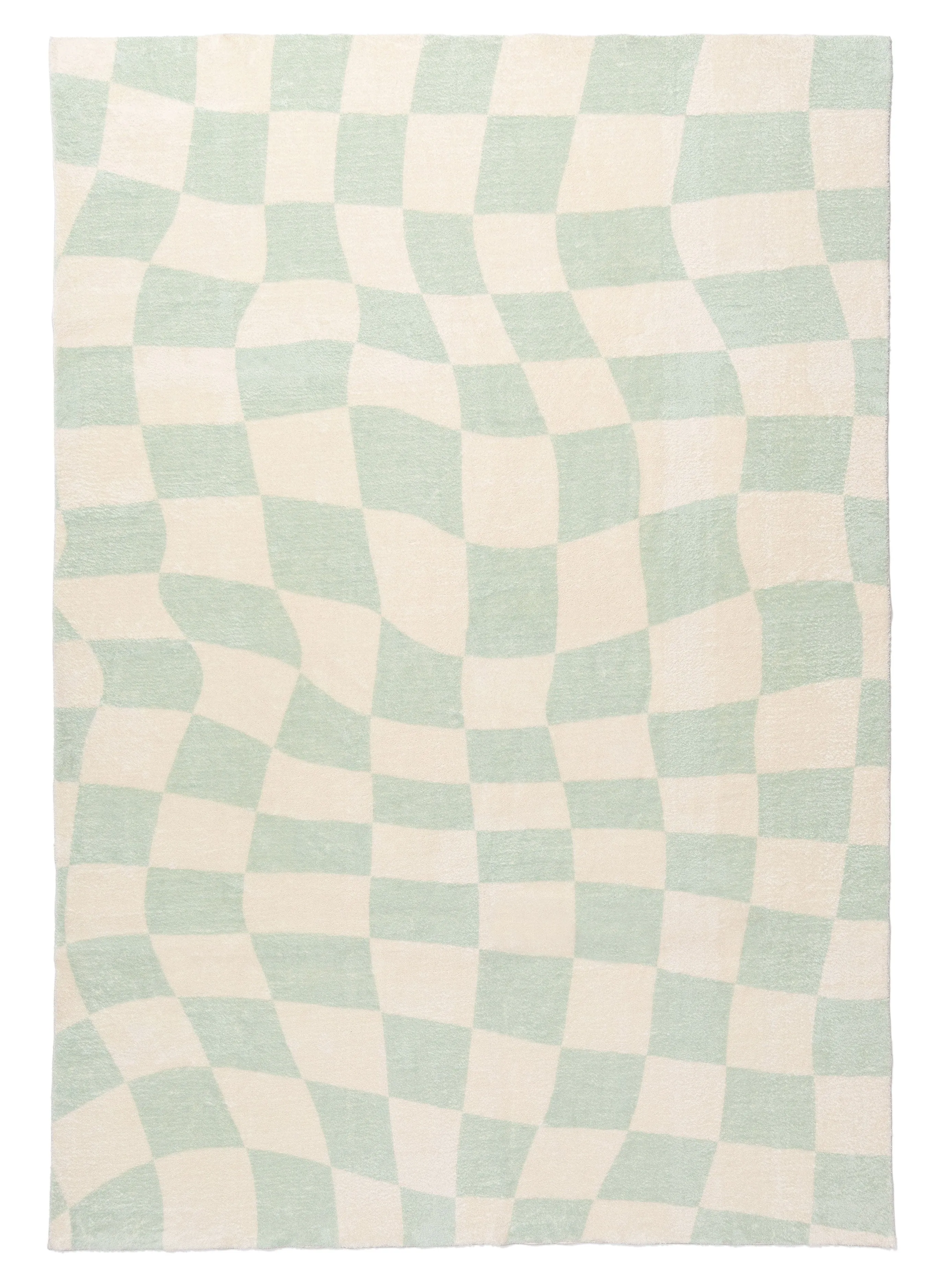 Ilenna Green and Ivory Abstract Checkered Washable Rug *NO RETURNS UNLESS FAULTYmodern color block patchwork rug
