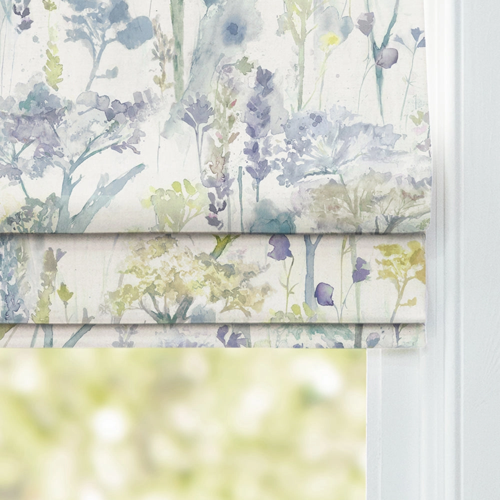 Ilinizas Printed Cotton Made to Measure Roman Blinds Lemon