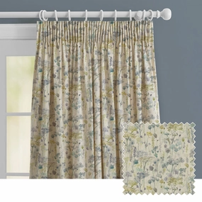 Ilinizas Printed Made to Measure Curtains Lemon Naturalbedding sets ,throw blankets 