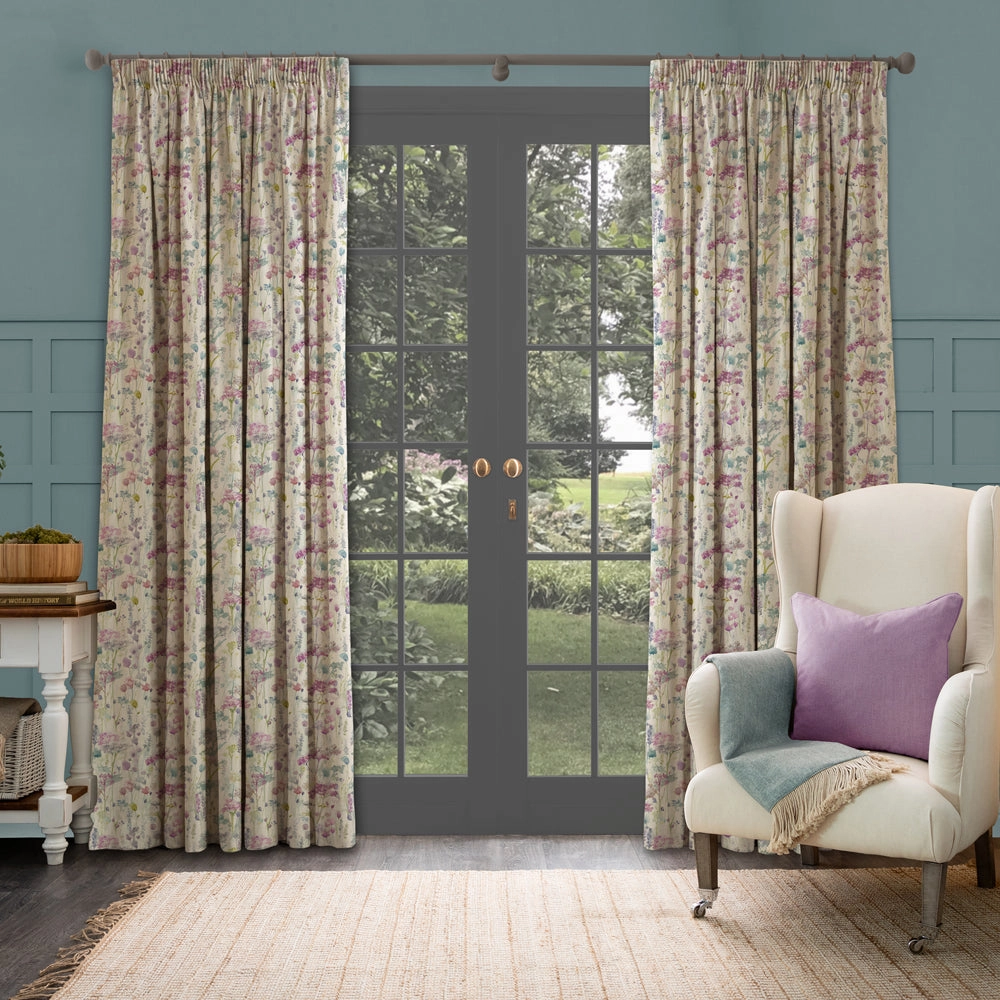 Ilinizas Printed Made to Measure Curtains Summer Natural
