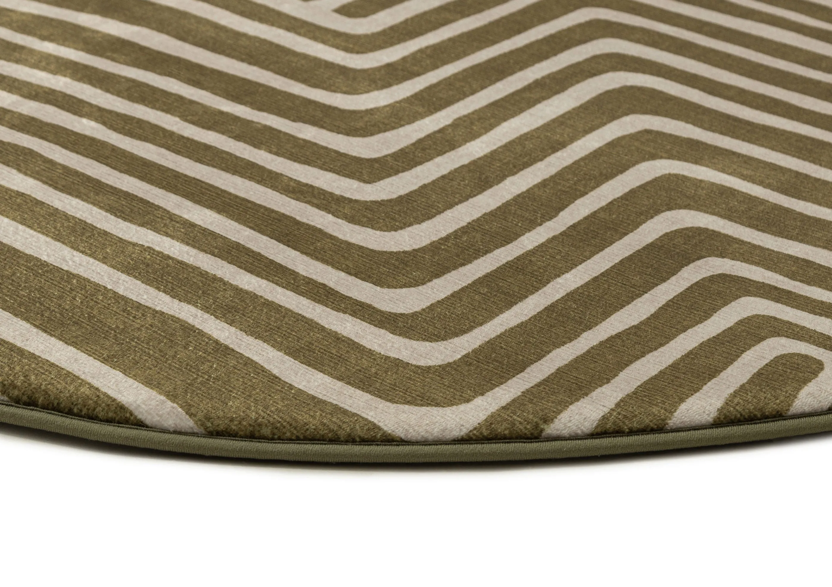 Iloa Green Abstract Rollie Pollie Round Playmat