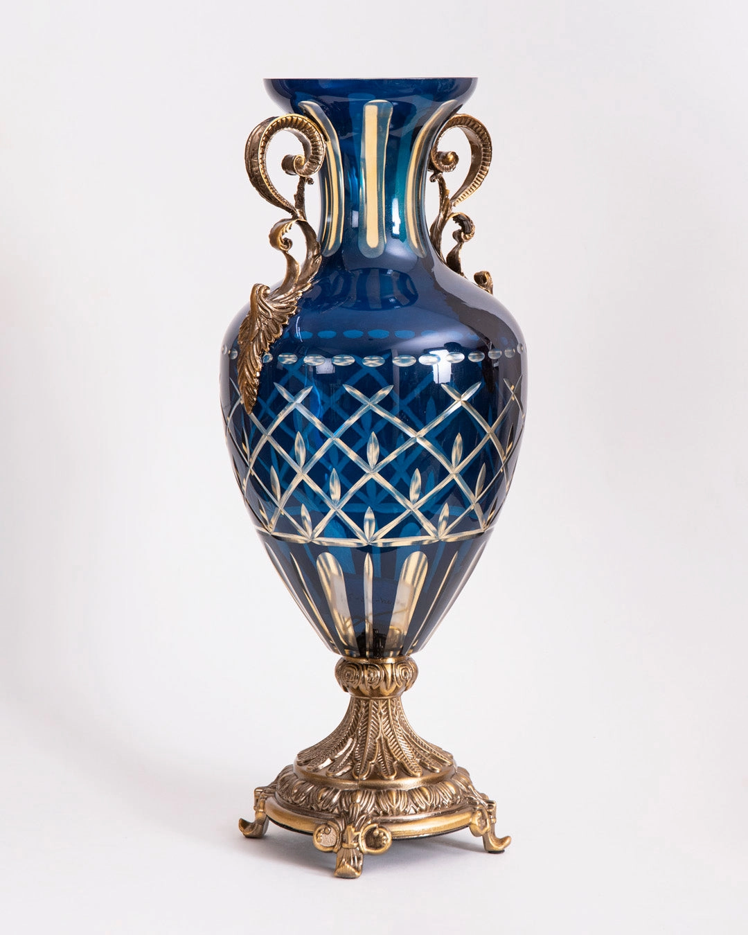 Imperial Sapphire Amphora Decorative Vase - Blue