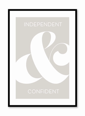 Independent & Confident, Posterpop culture themed posters