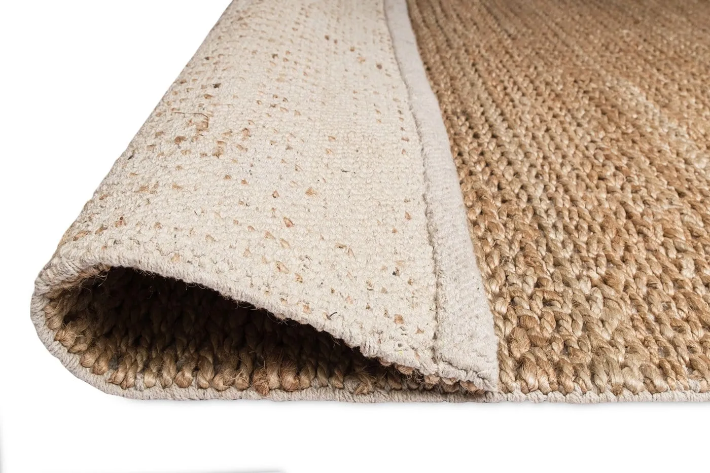 Indigo Natural Tan Braided Jute Runner Rug