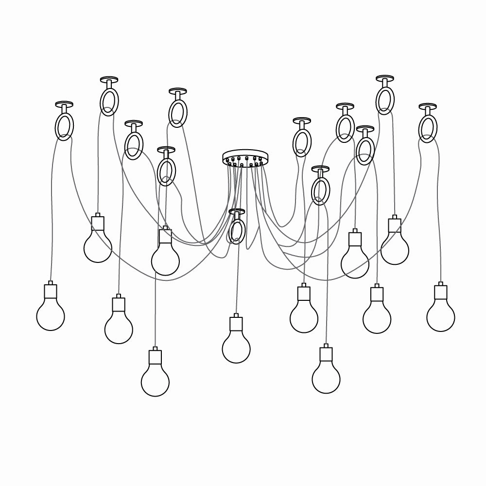 Industrial Spider Chandelier