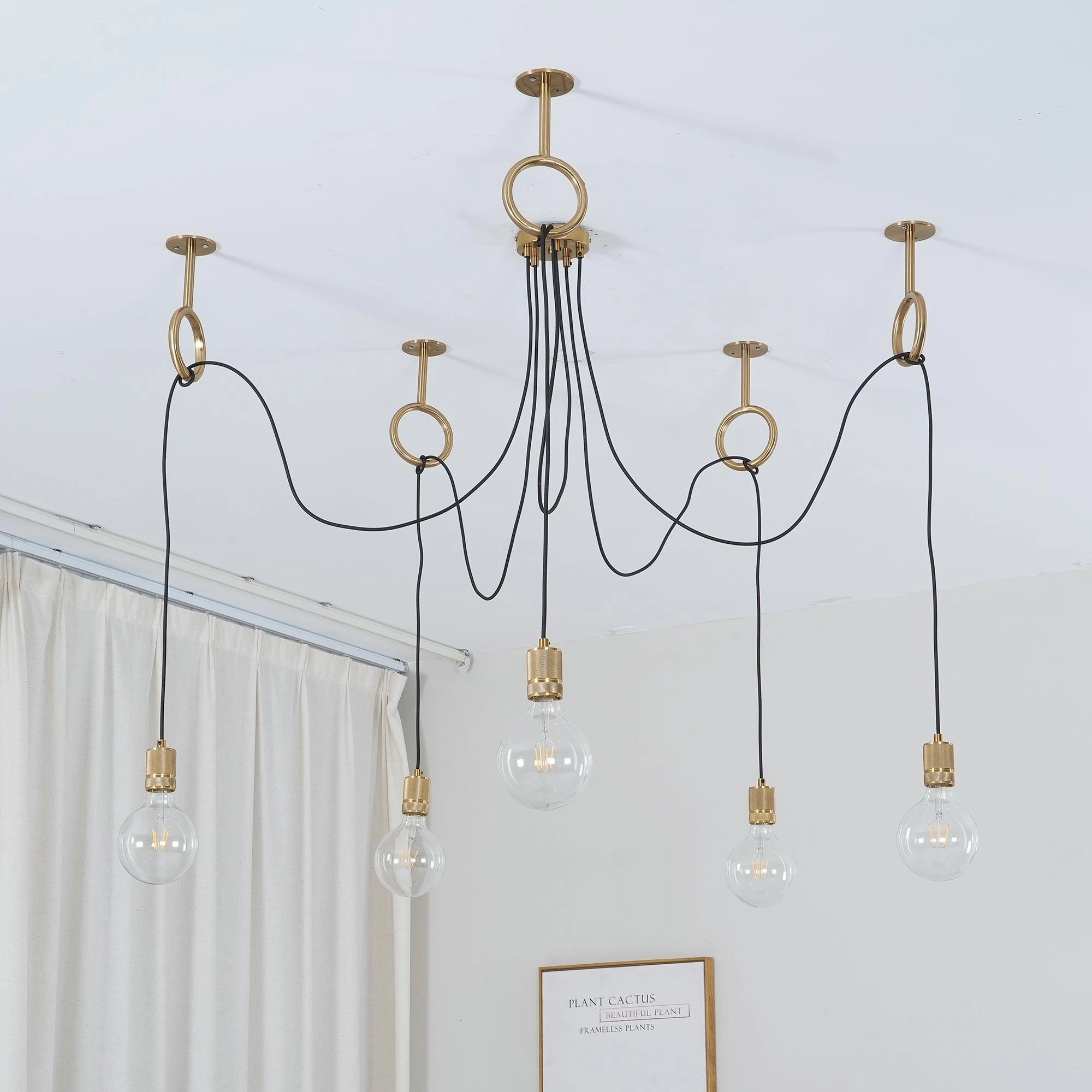 Industrial Spider Chandelier