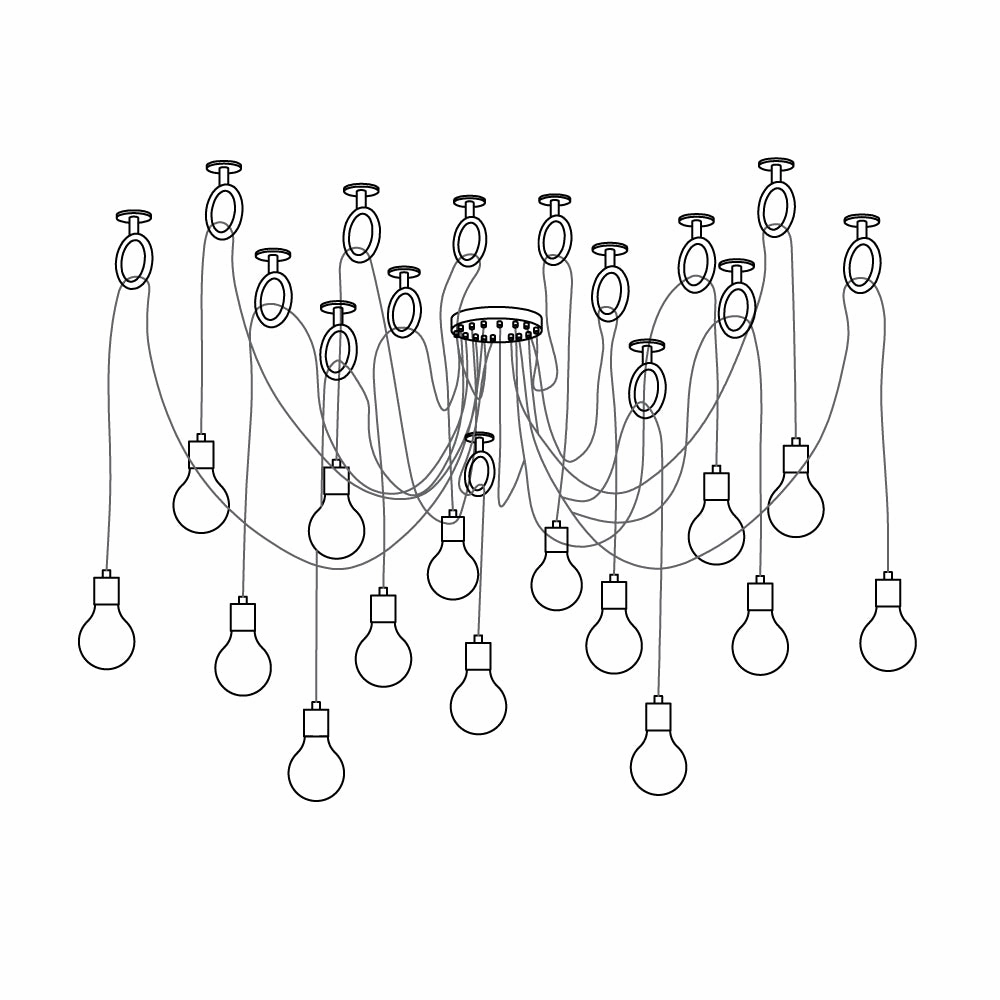 Industrial Spider Chandelier