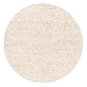 Indya Marbled Cream and Beige Chunky Wool Round Rugmodern color block patchwork rug