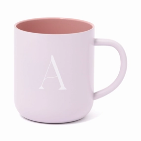 Initial Stainless Steel Mug Aglass cups ,personalized mugs 