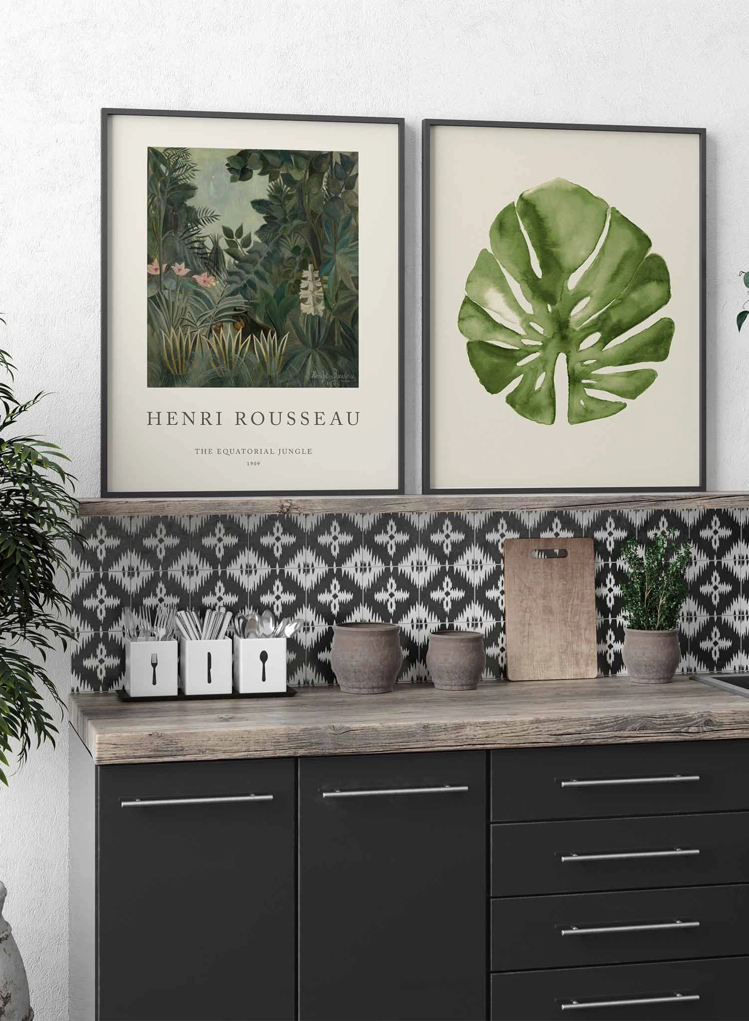 Ink Monstera, Poster