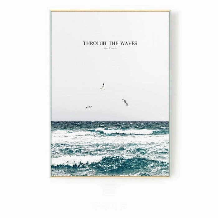 Inspirational Ocean Photographic Wall Art With Framehome decor ,wall decor 