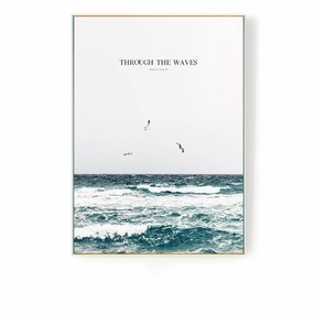 Inspirational Ocean Photographic Wall Art With Framehome decor ,wall decor 